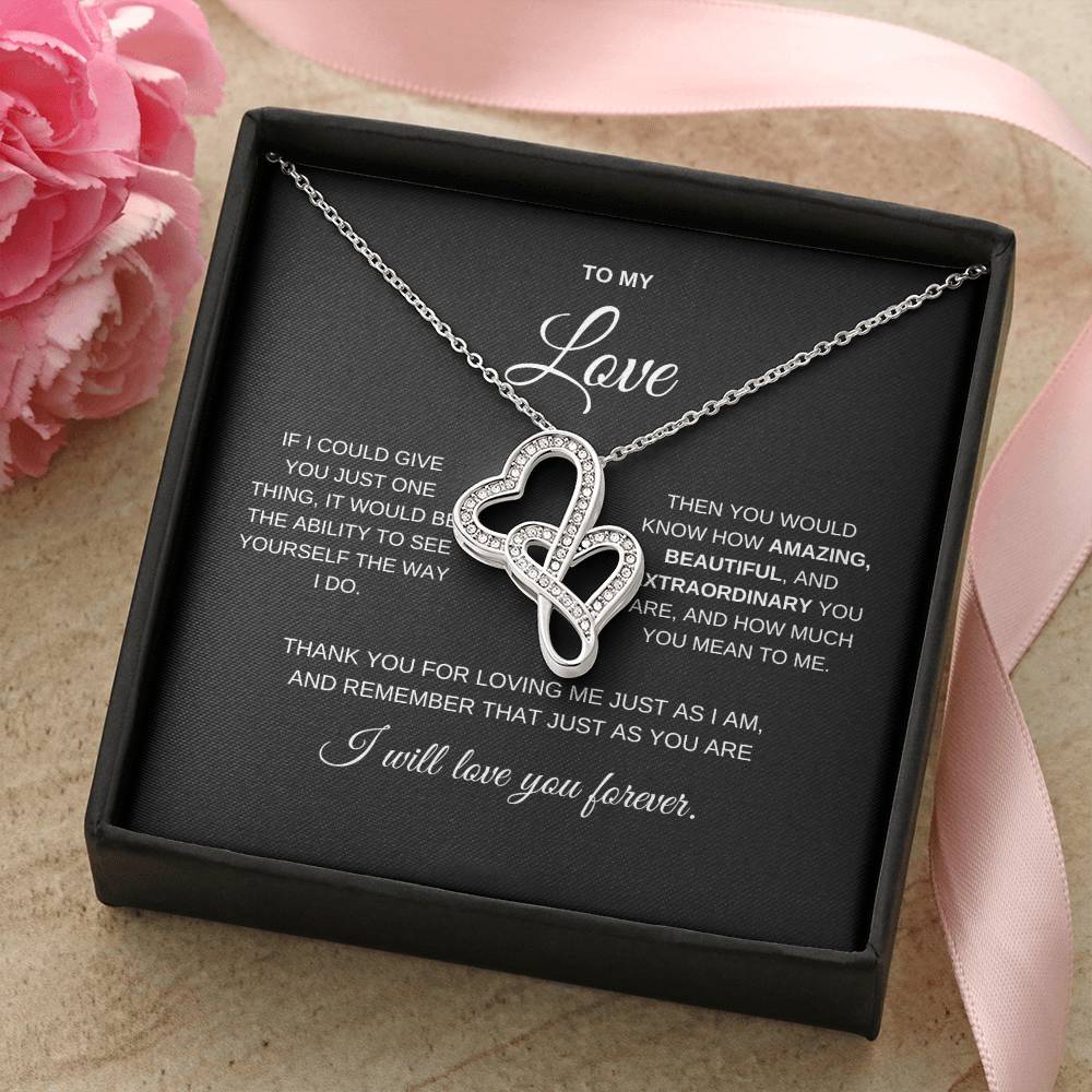 Heart to Heart Necklace | To My Love, My Wife