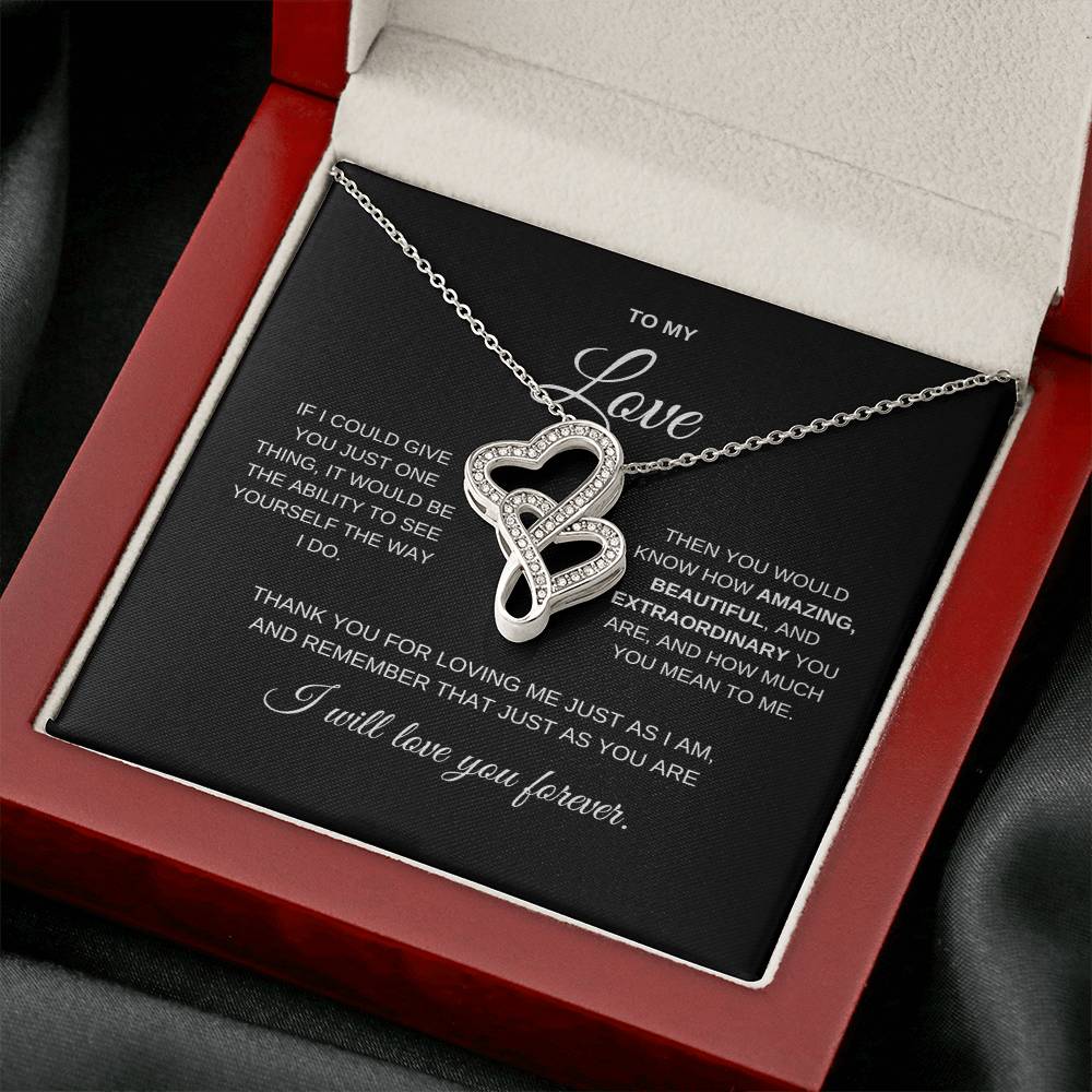 Heart to Heart Necklace | To My Love, My Wife