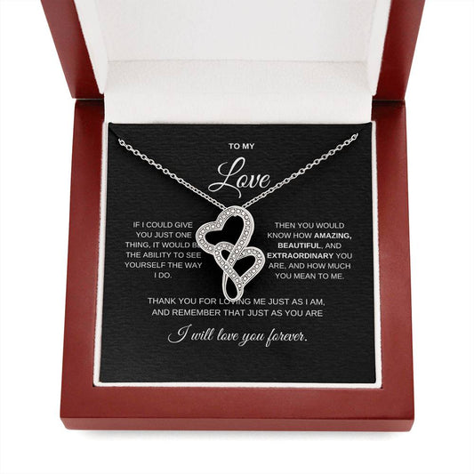 Heart to Heart Necklace | To My Love, My Wife