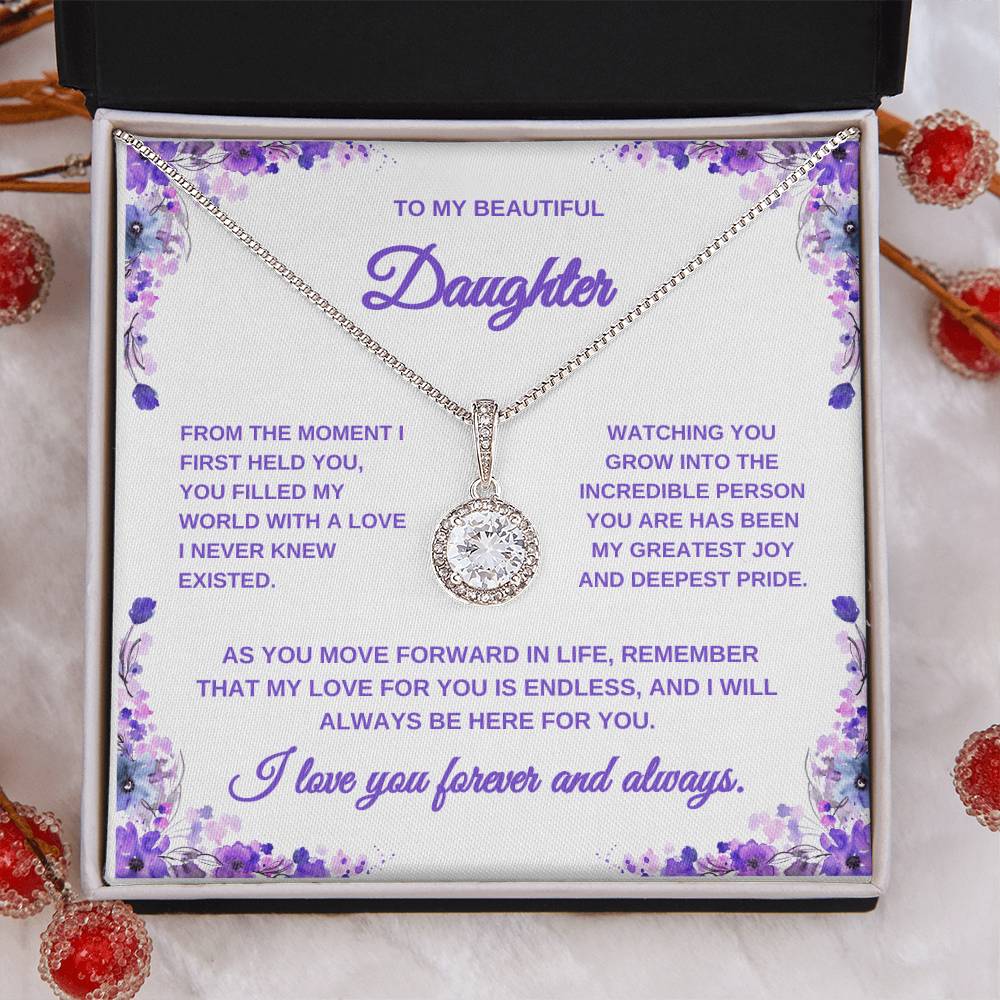 Necklace for Daughter | Lilac Card | Graduation Gift for Daughter