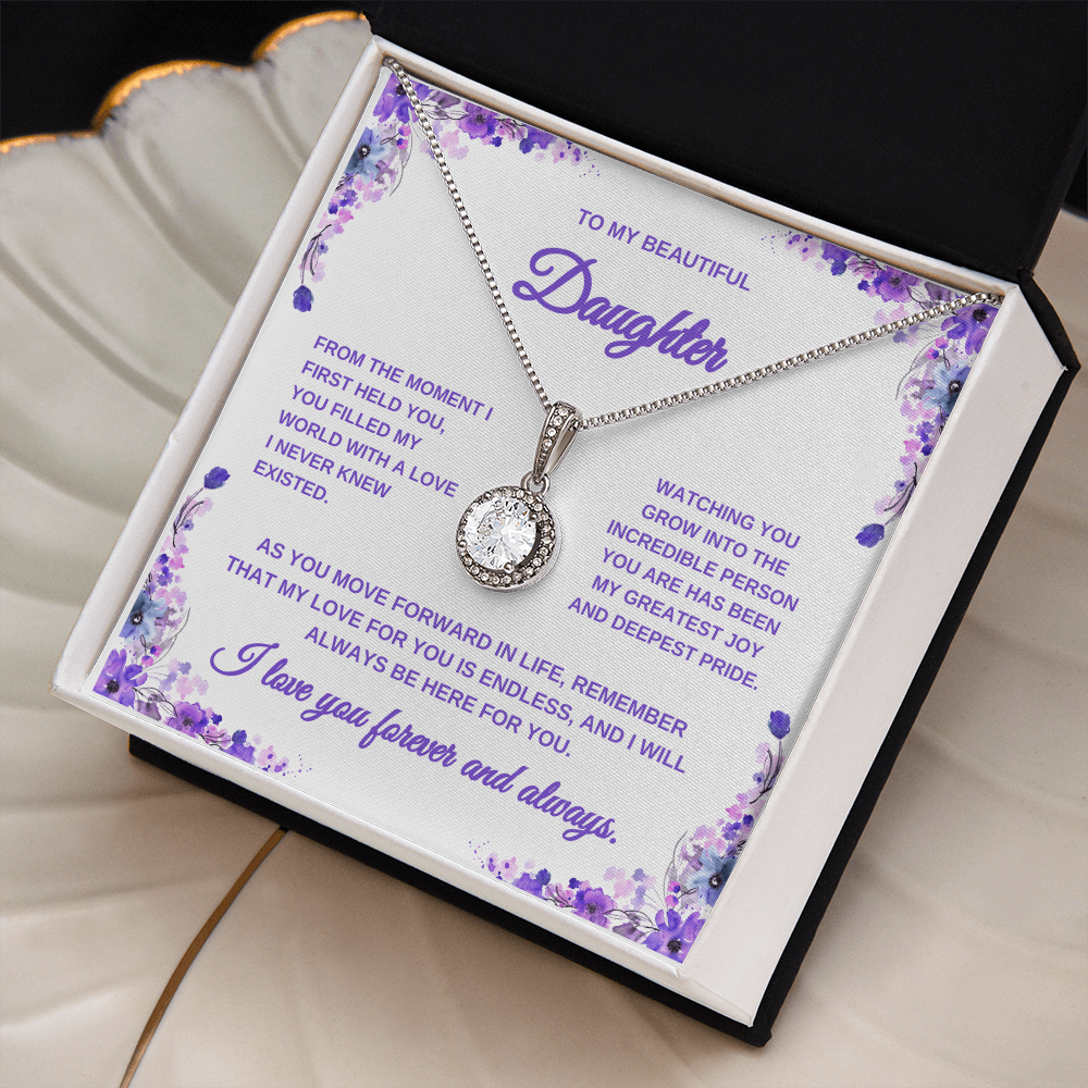 Necklace for Daughter | Lilac Card | Graduation Gift for Daughter