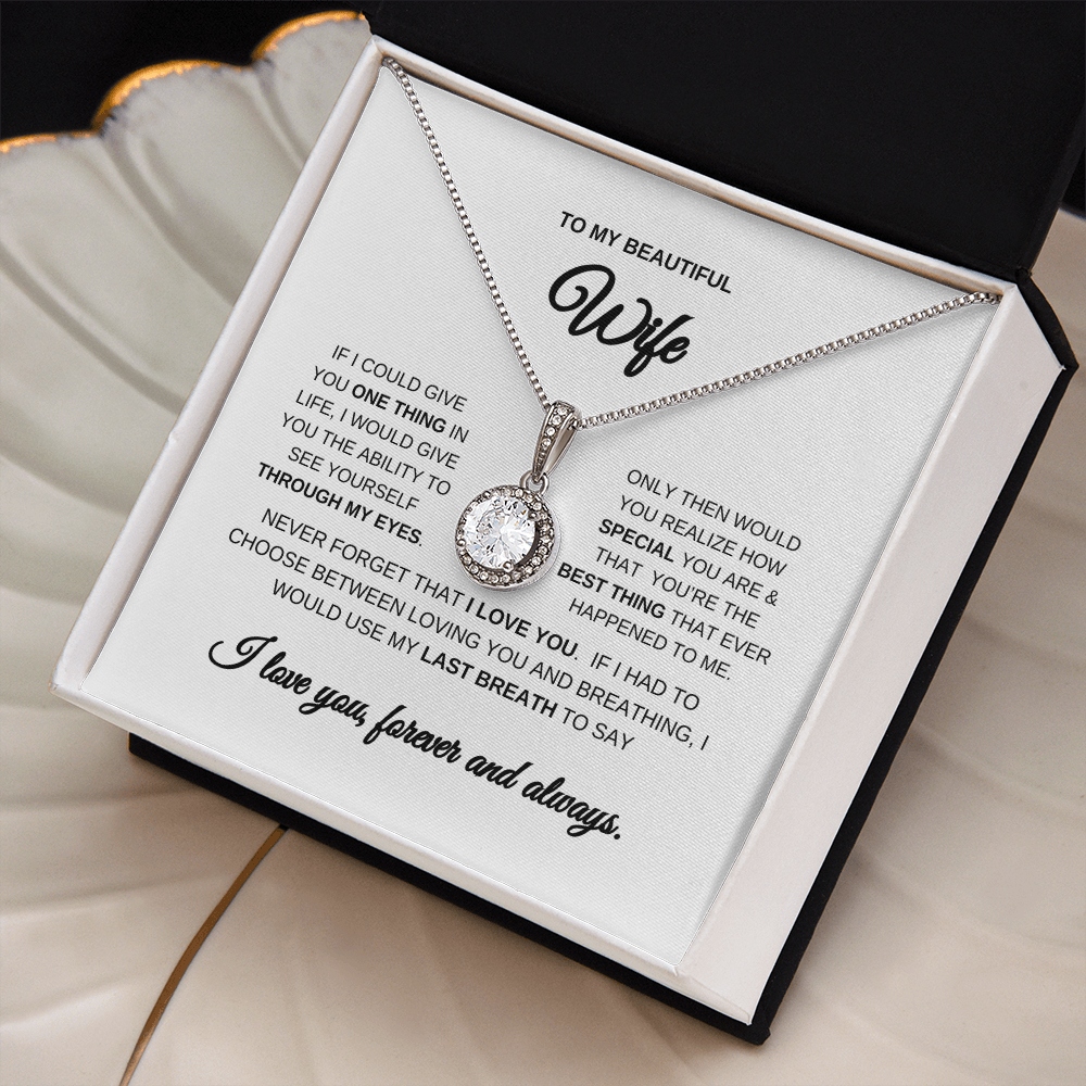 Necklace for Beautiful Wife | Pendant | Wife Anniversary Gift | Wife Necklace
