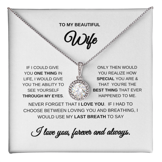 Necklace for Beautiful Wife | Pendant | Wife Anniversary Gift | Wife Necklace