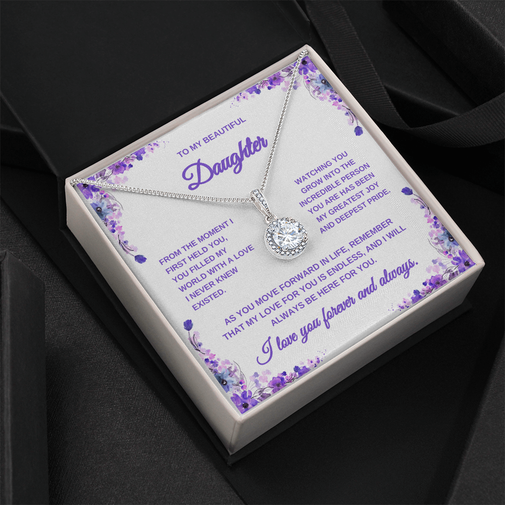 Necklace for Daughter | Lilac Card | Graduation Gift for Daughter