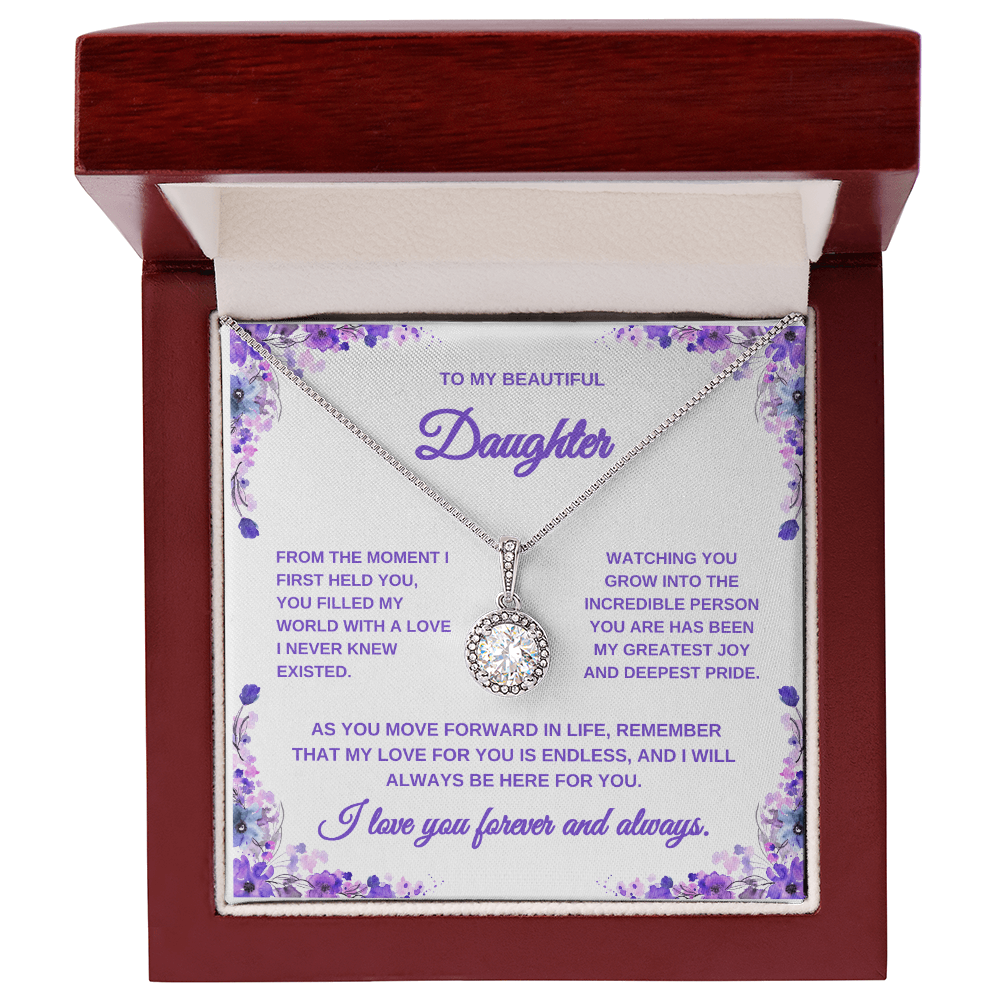 Necklace for Daughter | Lilac Card | Graduation Gift for Daughter