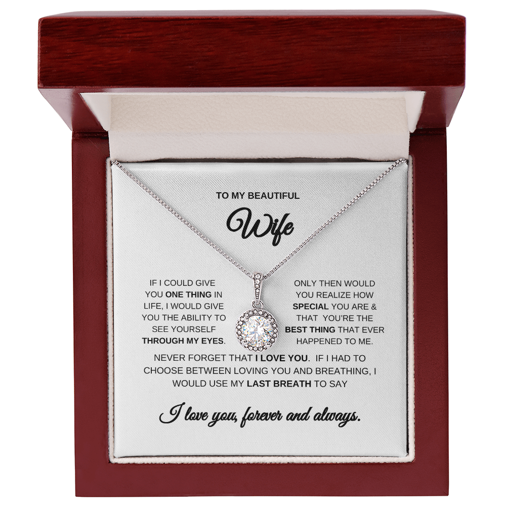 Necklace for Beautiful Wife | Pendant | Wife Anniversary Gift | Wife Necklace