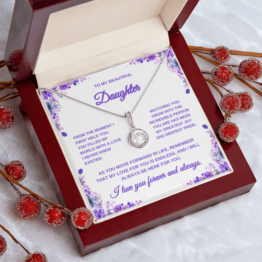 Necklace for Daughter | Lilac Card | Graduation Gift for Daughter