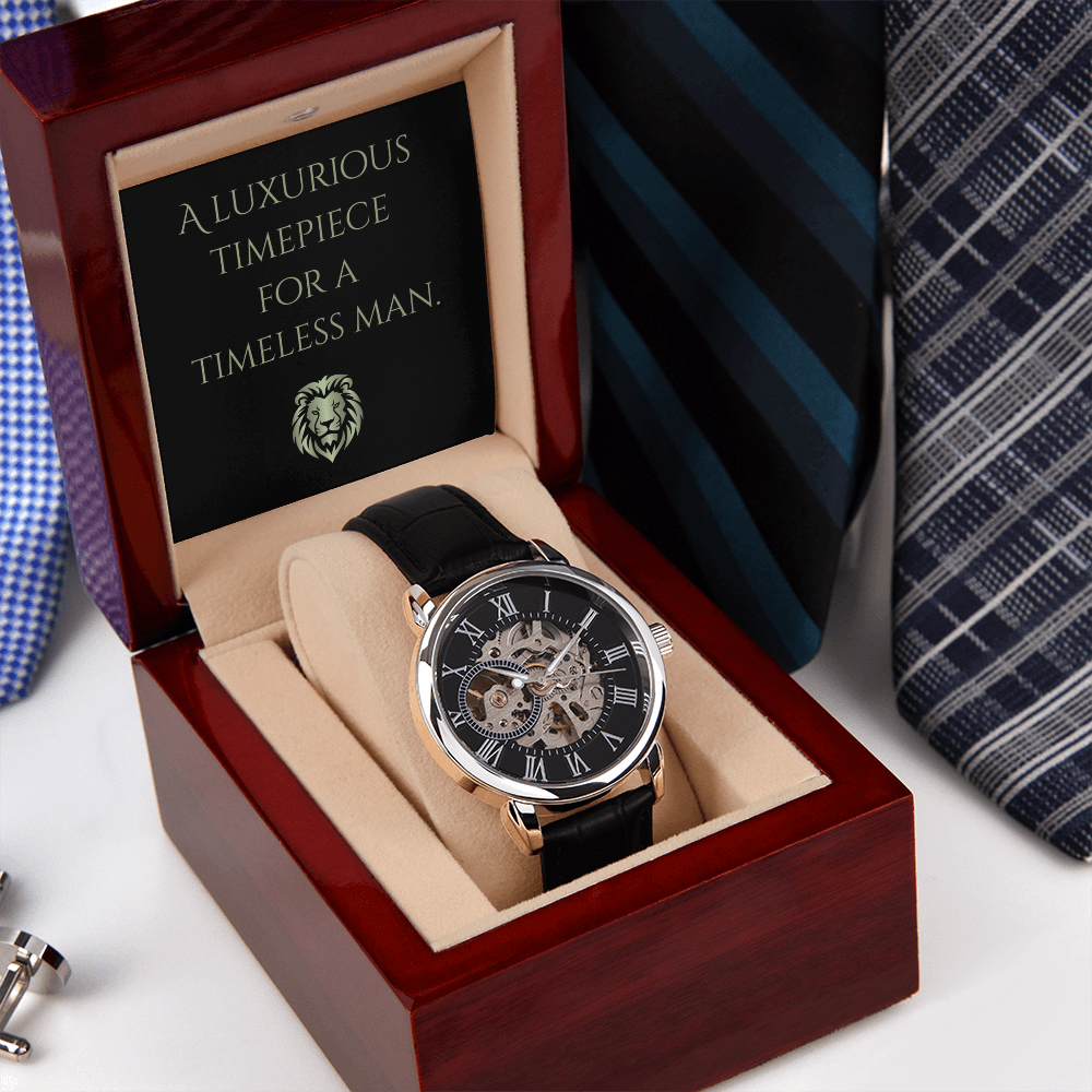 Men's Openwork Watch | Gift for Husband | Gift for Dad