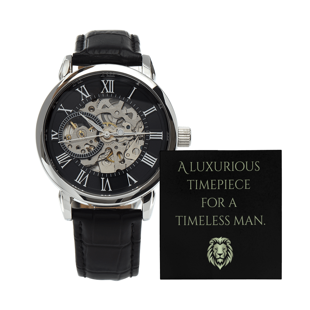 Men's Openwork Watch | Gift for Husband | Gift for Dad