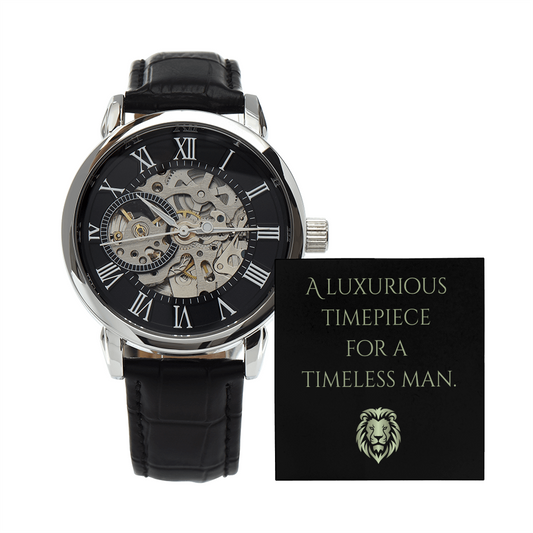 Men's Openwork Watch | Gift for Husband | Gift for Dad