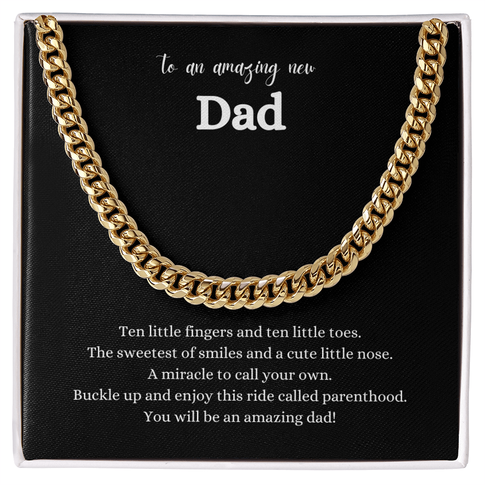 New Dad Cuban Link Chain | Gift for New Dad