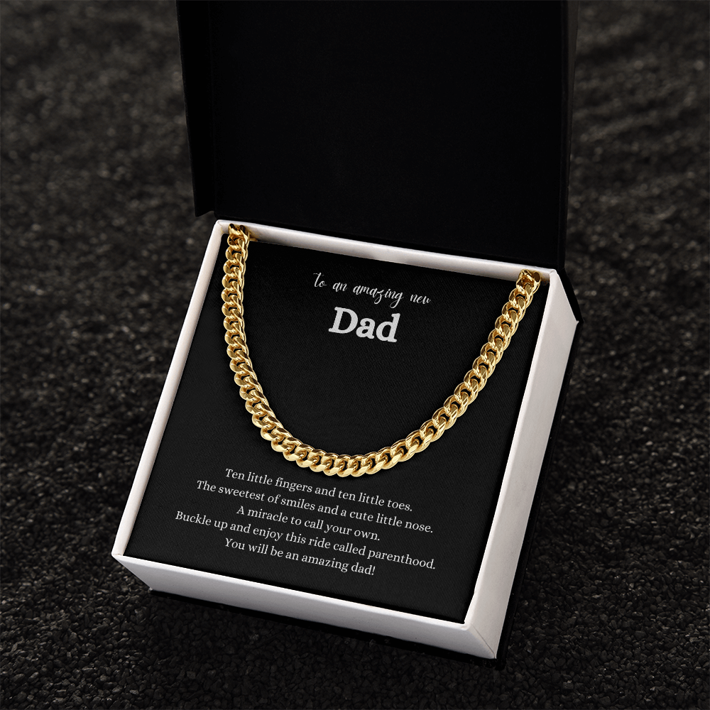 New Dad Cuban Link Chain | Gift for New Dad