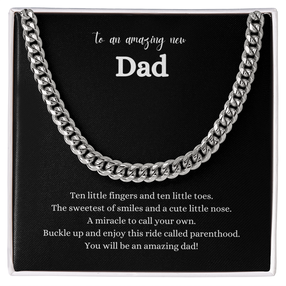 New Dad Cuban Link Chain | Gift for New Dad