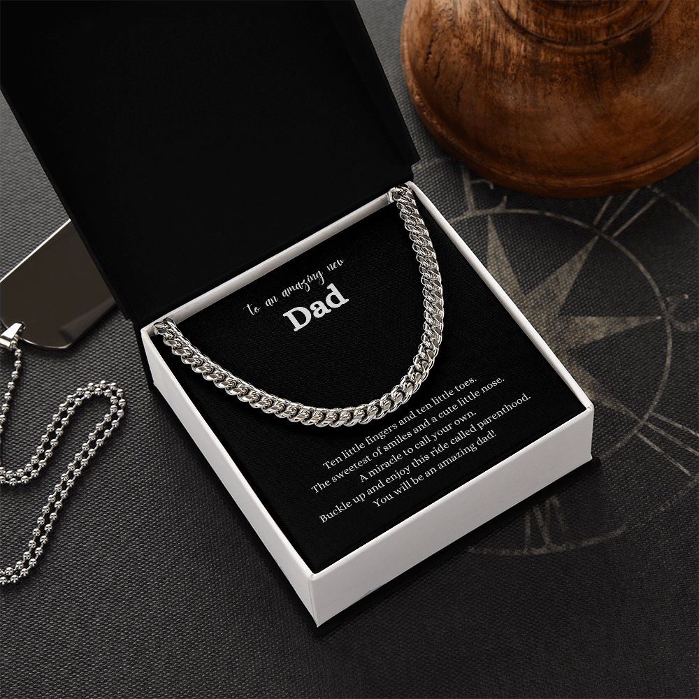 New Dad Cuban Link Chain | Gift for New Dad