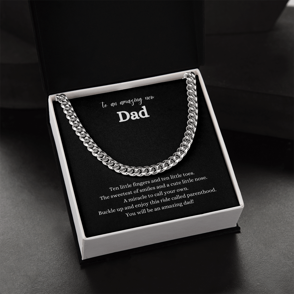 New Dad Cuban Link Chain | Gift for New Dad