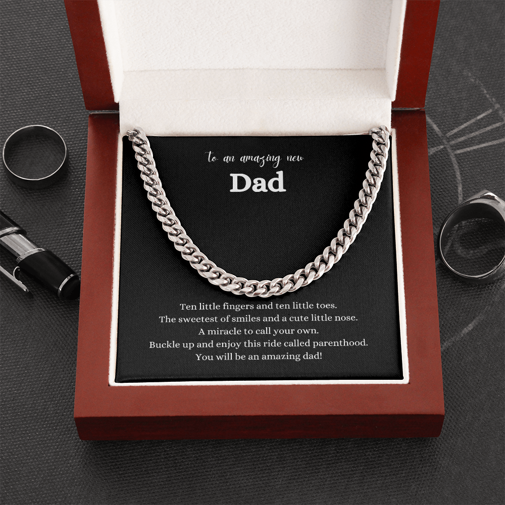 New Dad Cuban Link Chain | Gift for New Dad