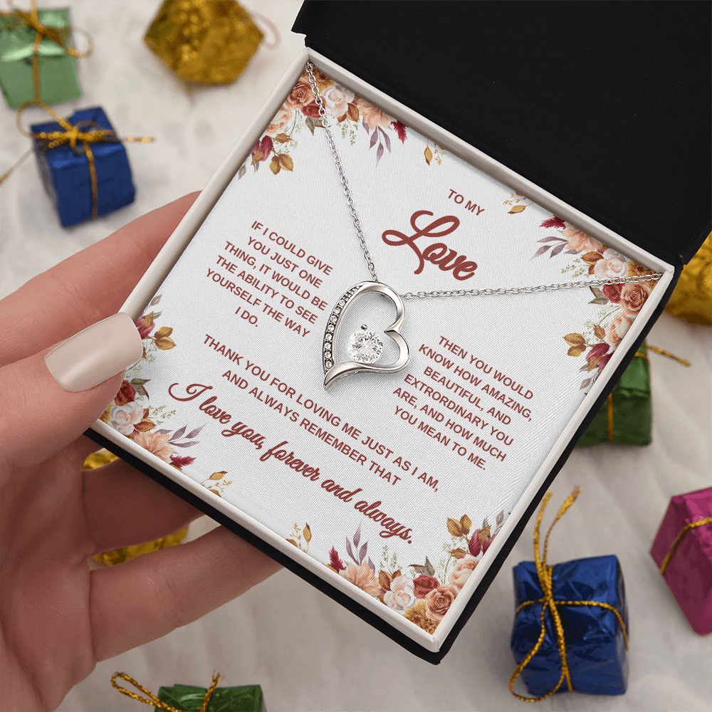 My Love Heart Necklace | Gift for Wife | Gift for Love | Anniversary Gift | Anytime Gift