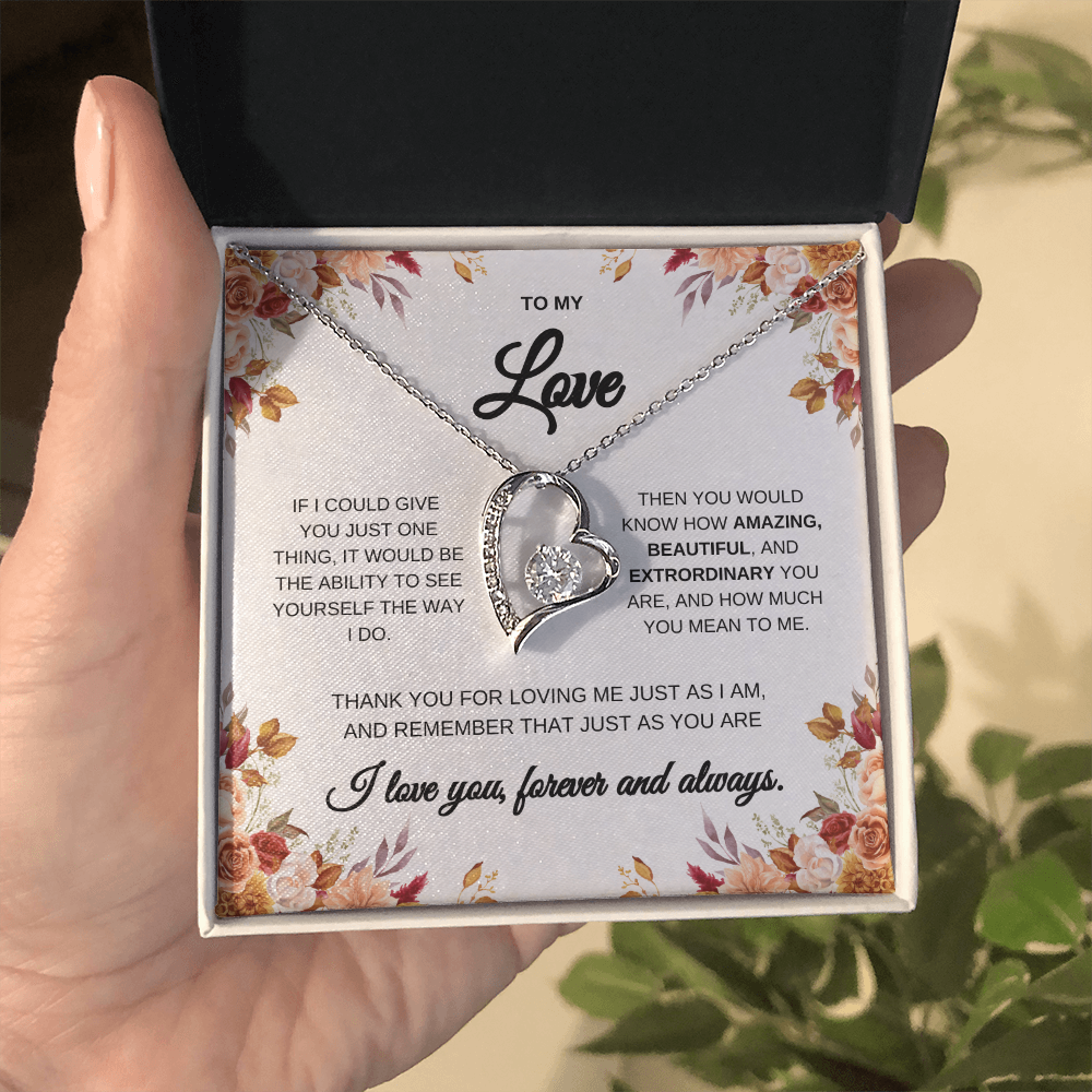 My Love Heart Necklace | Gift for Wife | Gift for Love | Anniversary Gift | Anytime Gift