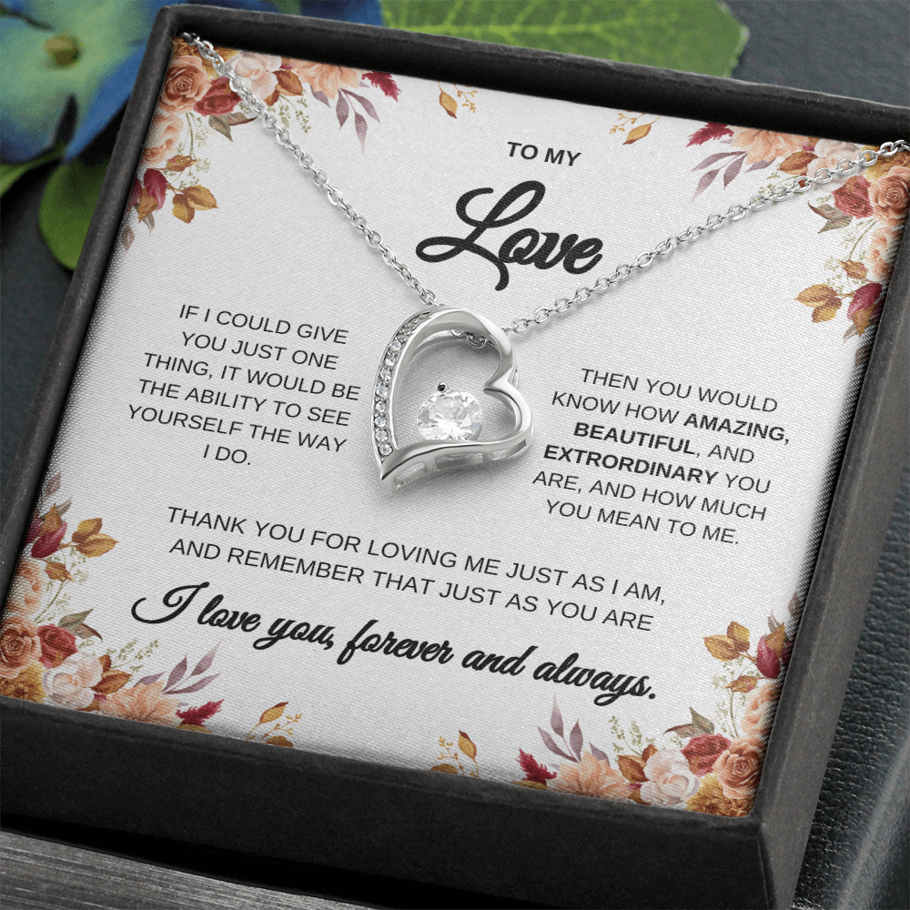 My Love Heart Necklace | Gift for Wife | Gift for Love | Anniversary Gift | Anytime Gift