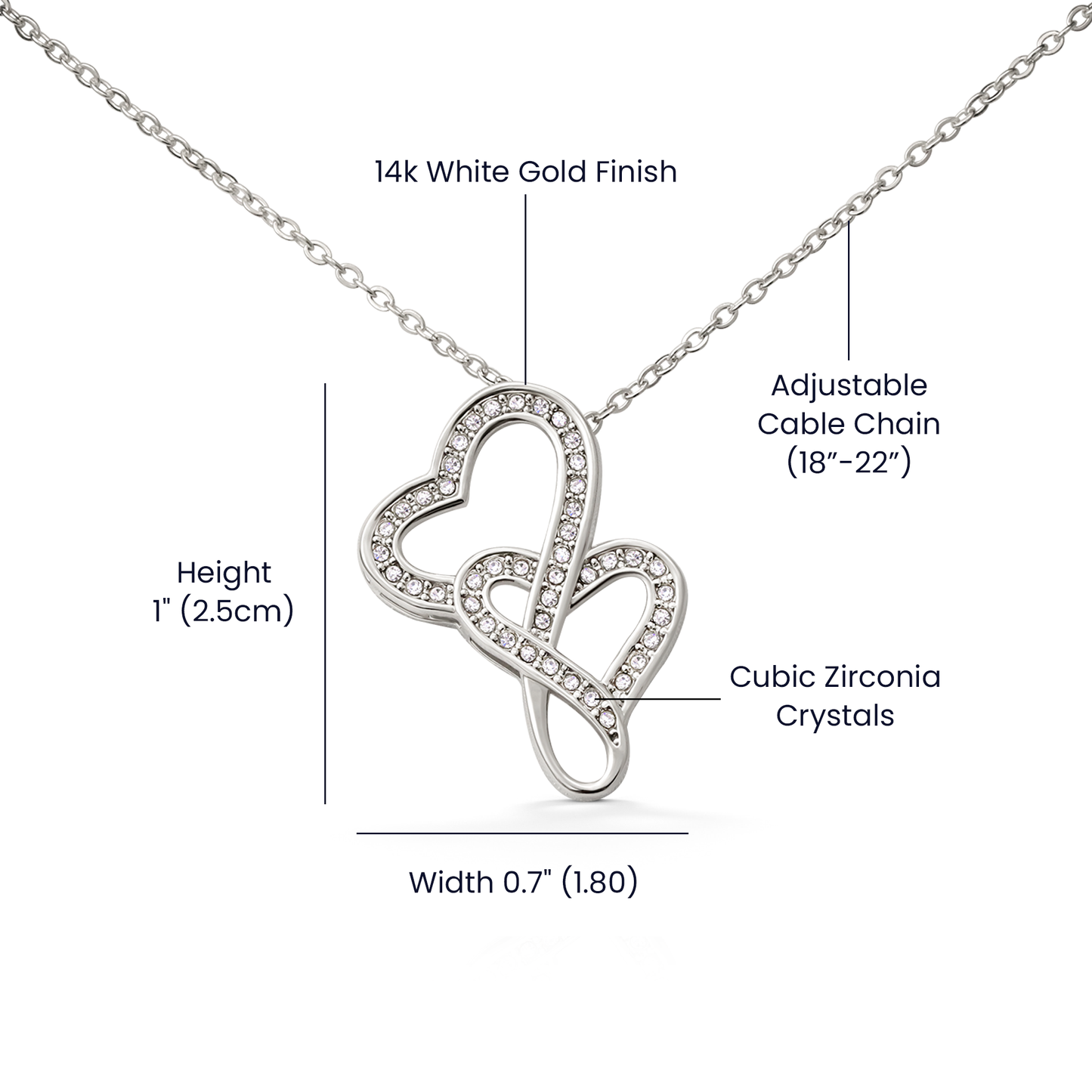 Heart to Heart Necklace | To My Love, My Wife