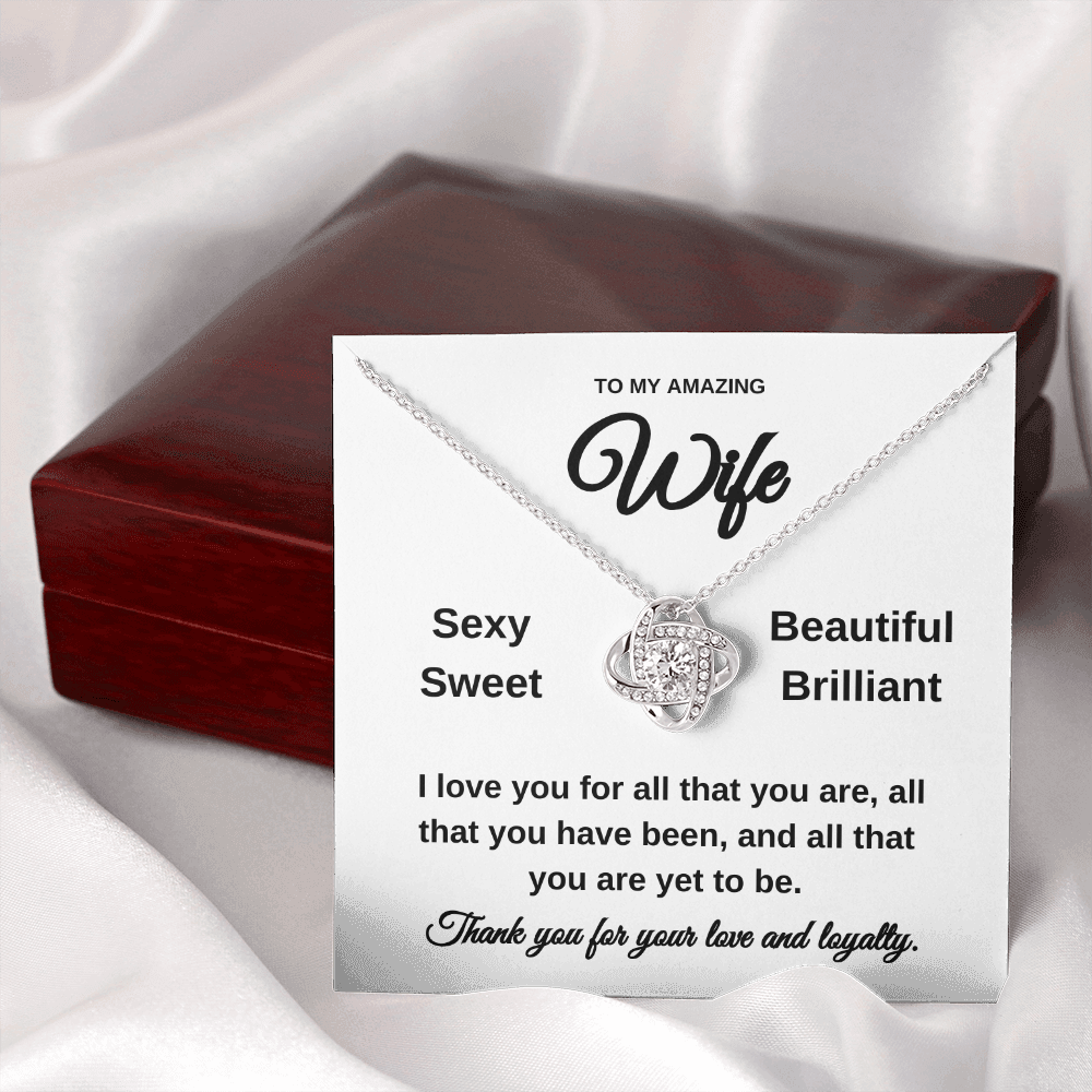 Love Knot  Necklace for Wife | Anniversary Gift | Wife Surprise Gift | Wife Necklace